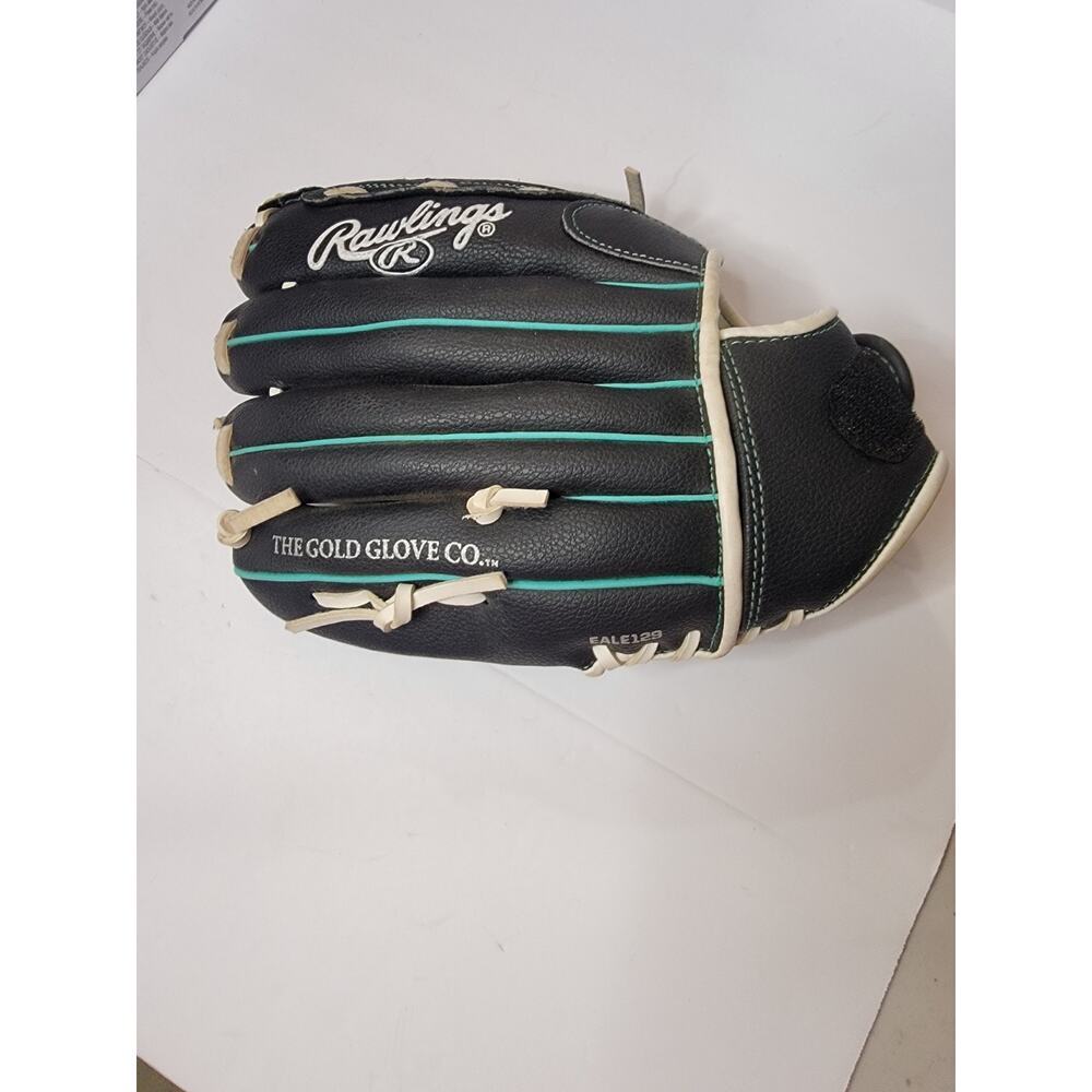 Rawlings The Gold Glove Co. WFP115MT Leather Palm Black w/Teal Trim 11 1/2 INCH - Picture 6 of 12